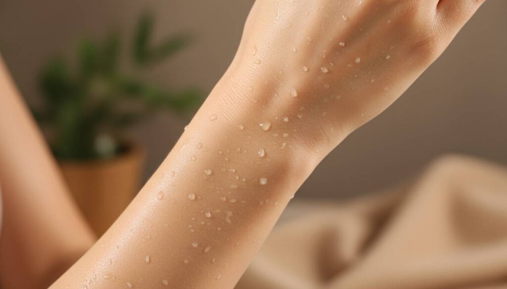 Smooth hydrated glowing skin after using eco-friendly skincare showing healthy barrier function and natural radiance